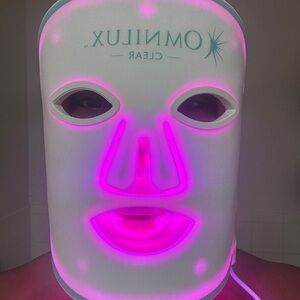 Omnilux Clear LED Facial Mask - Pink Light Therapy for Women